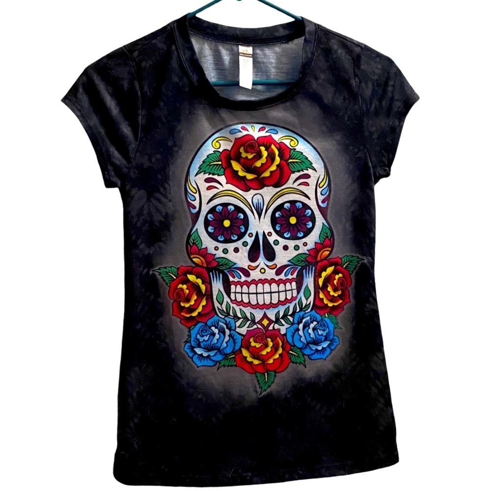 Sugar Skull Short Sleeve Tee Sz S (CH) 3-5 NWT